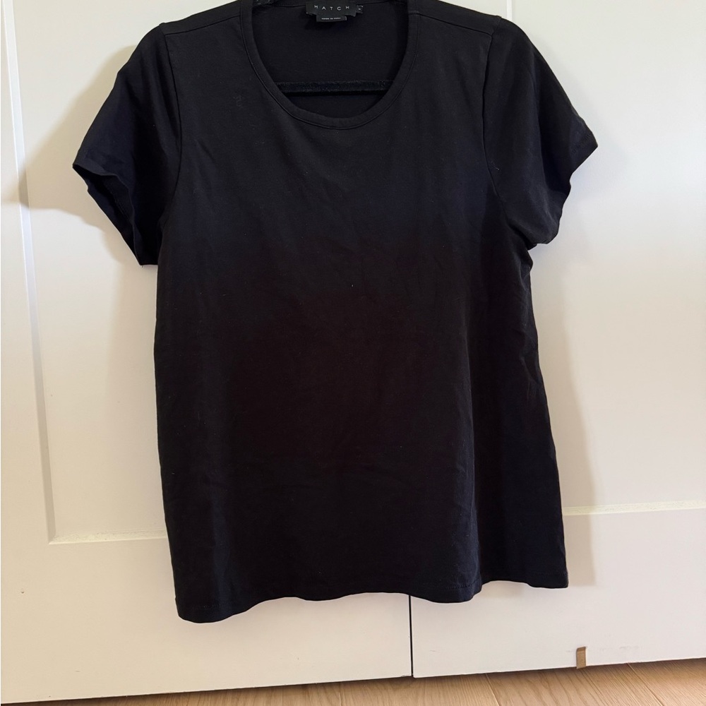 Hatch Luxe Nursing Black Short Sleeve Tee